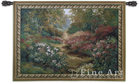 Along The Garden Path Small Wall Tapestry