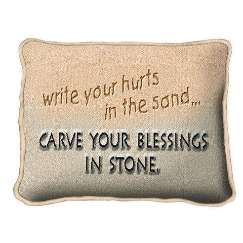 Write Your Hurts In Sand Pillow