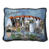 Greetings From Oklahoma Pillow