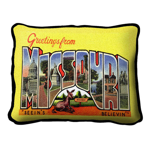 Greetings From Missouri Pillow