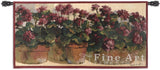 Potted Geraniums Wall Tapestry