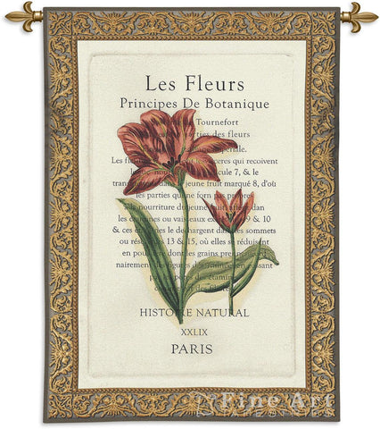 Les Fleurs II Wall Tapestry