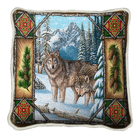 Wolf Lodge Pillow Cover