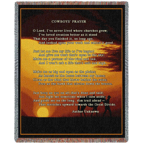 Cowboy Prayer Blanket