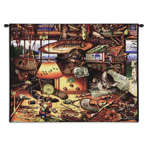 Max In Adirondacks Wall Tapestry With Rod