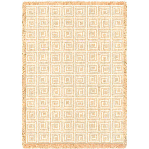 Maze Natural Blanket