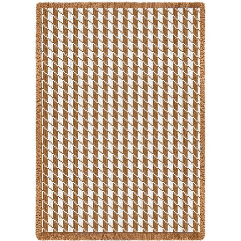 Houndstooth Tan Blanket