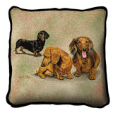 Dachschunds Puppies Pillow