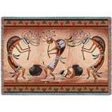 Kokopelli Pot Dance Blanket