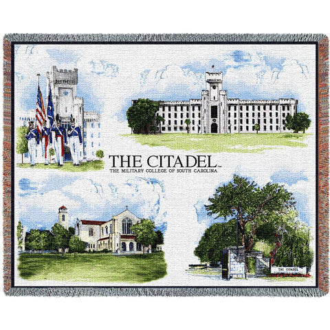 The Citadel, The Military College of South Carolina Campus Stadium Blanket