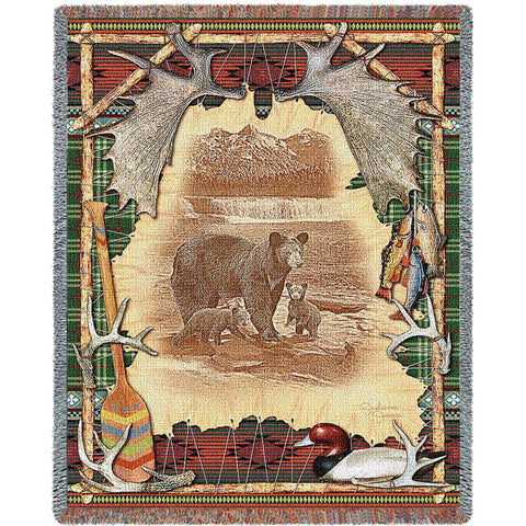 Antler Lodge Tapestry Blanket