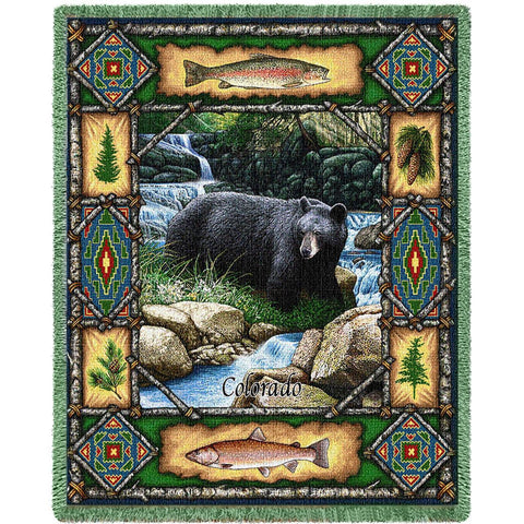 Colorado Bear Lodge Blanket
