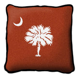 South Carolina Palmetto Moon Orange Pillow