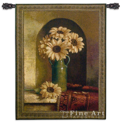 Sunflowers with Persian Rug Wall Tapestry