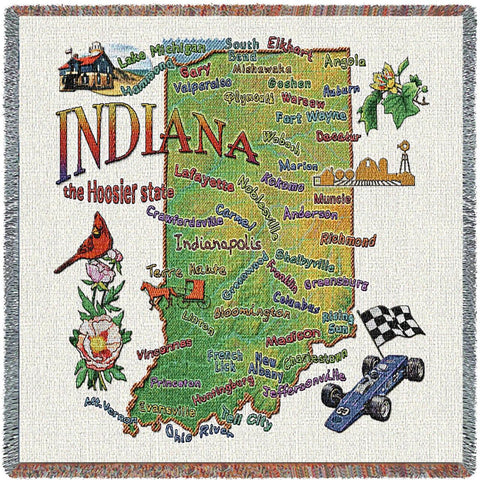 Indiana State Small Blanket