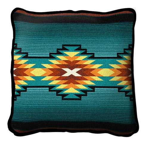 Southwest Geometric Turquoise II Pillow