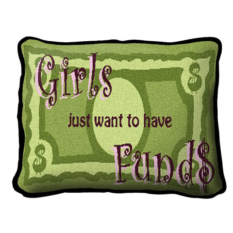 Girls Funds Pillow