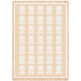 Ribbon Natural Blanket