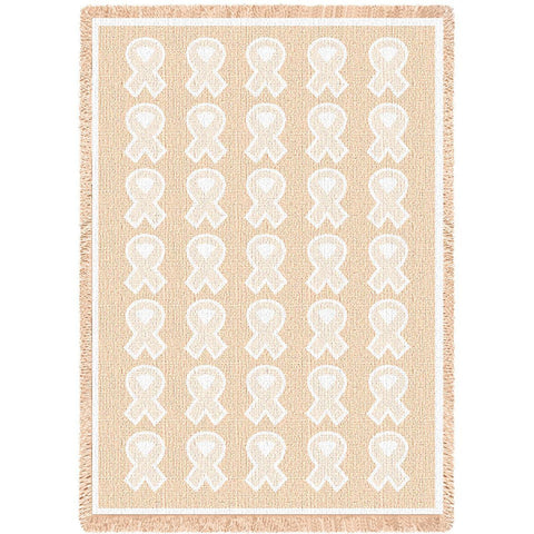 Ribbon Natural Blanket