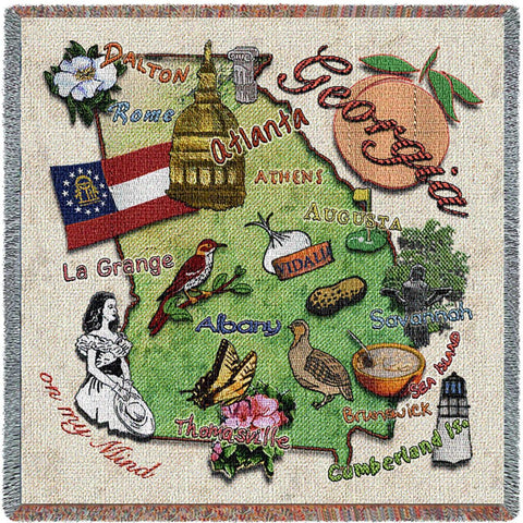 Georgia State Small Blanket