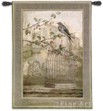 Oiseav Cage Cerise II Wall Tapestry