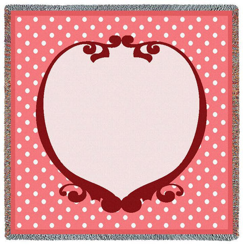 Polka Dot Geranium Small Blanket
