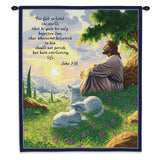 John 3:16 Wall Tapestry With Rod