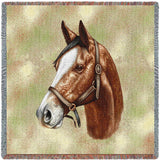 Thoroughbred Horse Light Brown Small Blanket