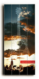 Guitar NYC Wood Sign 10x24 (26cm x61cm) Planked