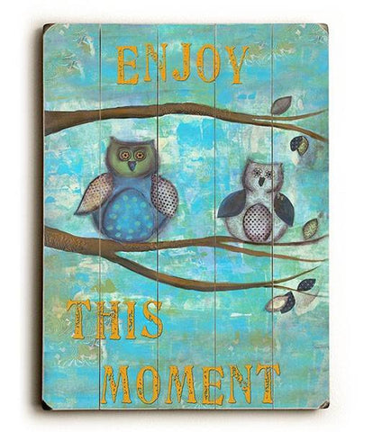 Enjoy the Moment Wood Sign 25x34 (64cm x 87cm) Planked
