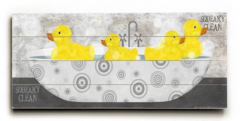 Duck Bath Wood Sign 10x24 (26cm x61cm) Planked