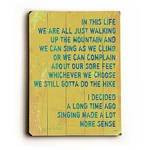 In this life green Wood Sign 18x24 (46cm x 61cm) Planked