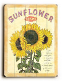 0003-0143-Sunflower Seeds Wood Sign 30x40 (77cm x102cm) Planked