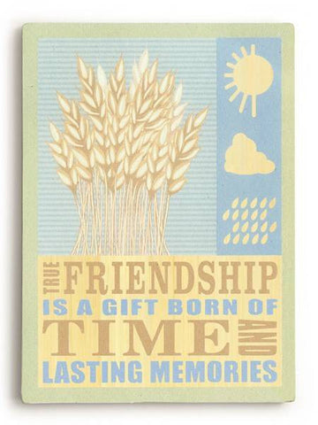 Friendship Wood Sign 12x16 Planked