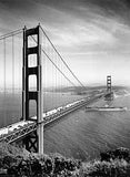 1937 San Francisco Golden Gate Bridge Poster Wood Sign 18x24 (46cm x 61cm) Planked