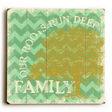 Our roots run deep Wood Sign 30x30 (77cm x 77cm) Planked