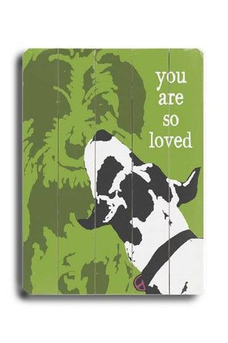You are so Loved Wood Sign 12x16 Planked