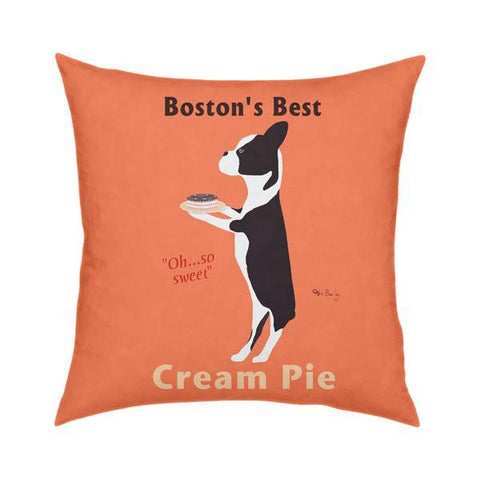 Boston's Best Cream Pie Pillow 18x18