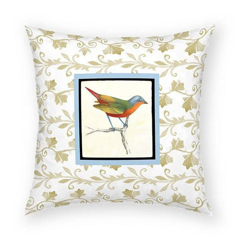 Painted Bunting Pillow 18x18