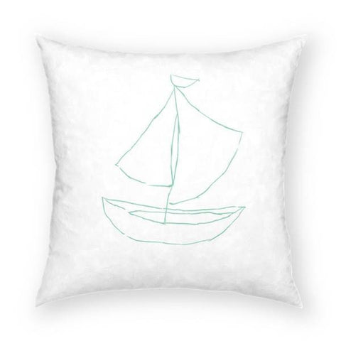 Sail Boat Pillow 18x18