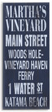 Marthas Vineyard Wood Sign 9x12 (23cm x 31cm) Solid