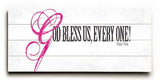 God bless everyone Wood Sign 10x24 (26cm x61cm) Planked