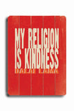 My Religion Wood Sign 12x16 Planked