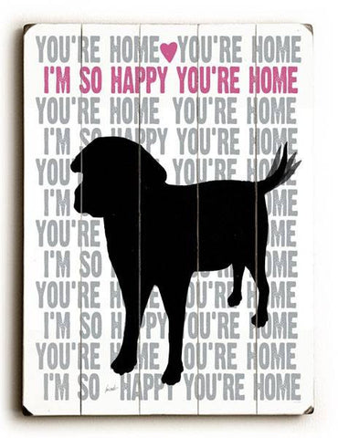 You're Home Wood Sign 14x20 (36cm x 51cm) Planked