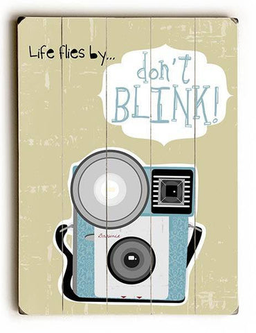 Don't Blink Wood Sign 25x34 (64cm x 87cm) Planked