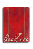 One Love Wood Sign 14x20 (36cm x 51cm) Planked