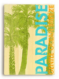 Paradise-Gentle Breeze Wood Sign 12x16 Planked