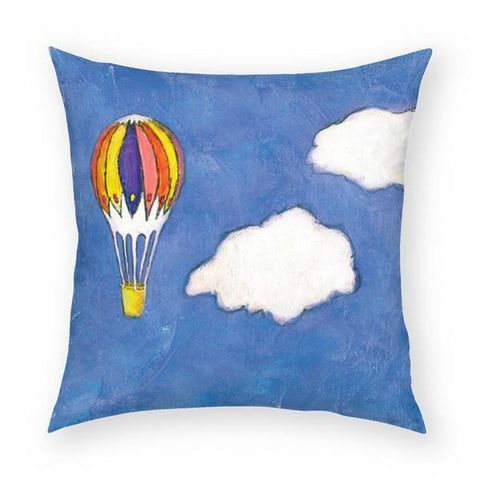 Hot Air Balloon Pillow 18x18