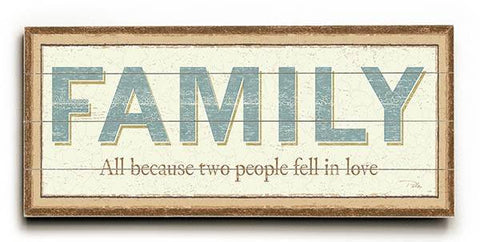 Family Wood Sign 10x24 (26cm x61cm) Planked