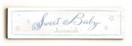 0002-9023-Sweet Baby Wood Sign 6x22 (16cm x56cm) Solid